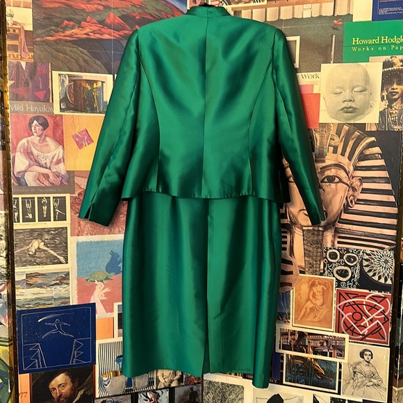 BEAUTIFUL Frascara Couture Dress with matching Jacket - Picture 2 of 11